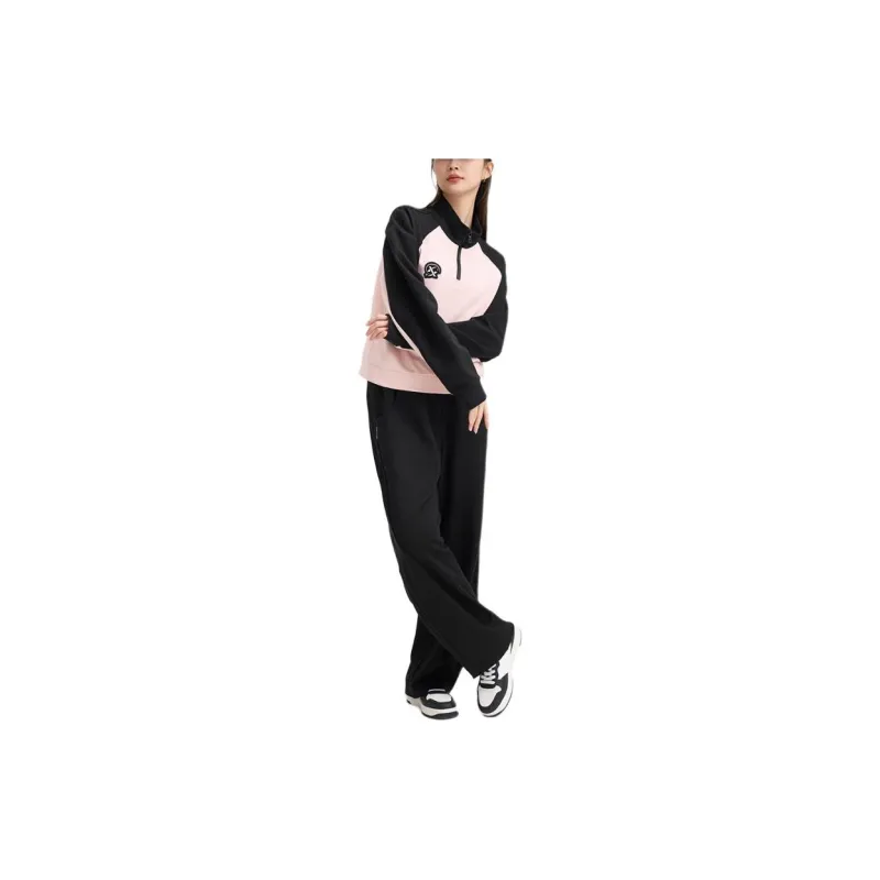 XTEP Sweatshirt Women's Moonlit Pink/Jet Black-1
