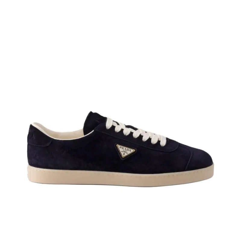 PRADA Lane Low Top Skateboard Shoes Men's Blue-1
