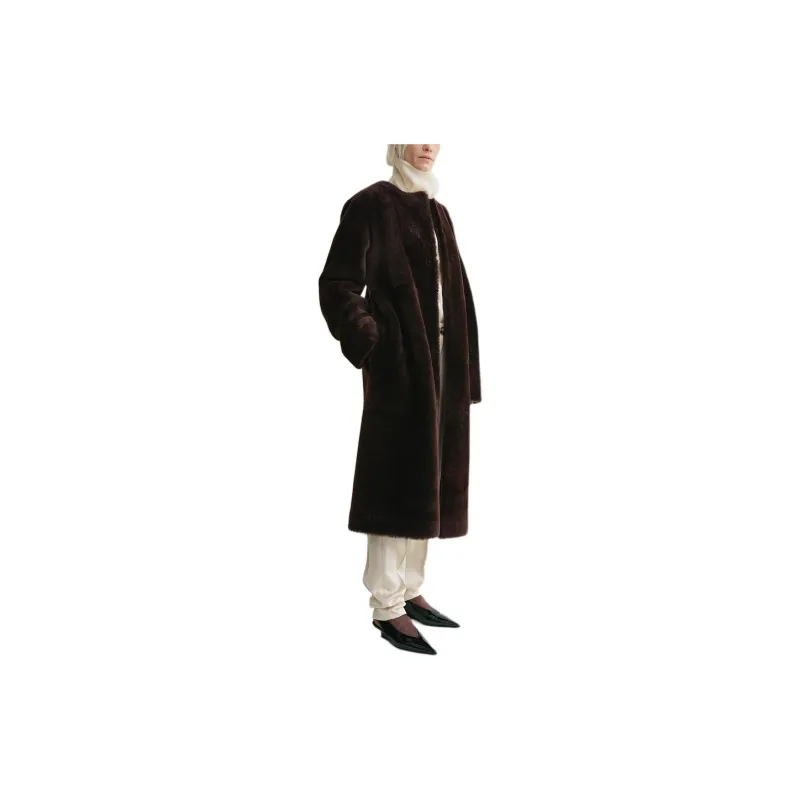 TOTEME Soft Shearling Coat-3