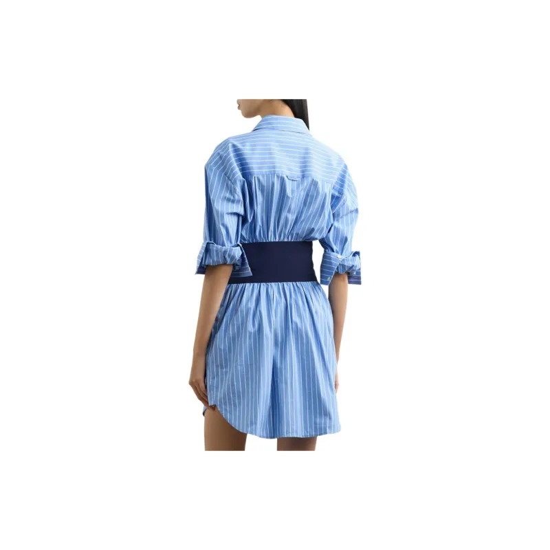 Staud FW24 Short-Sleeved Dresses Women's Blue-2