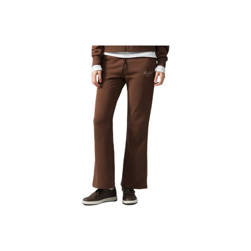 Reebok Knitted Sports Pants Women's Brown-3