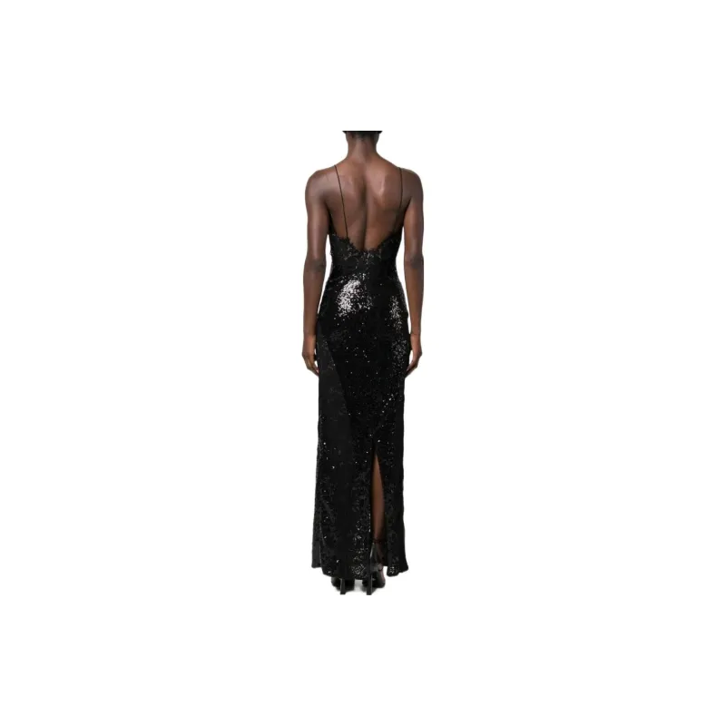 PHILIPP PLEIN Sequin embellished Lace detail Maxi Dress-2