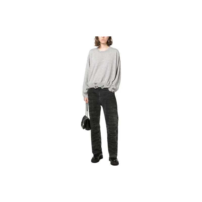 R13 Distressed Merino wool Jumper-2