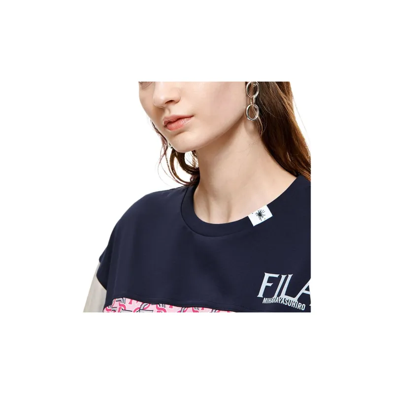 Mihara Yasuhiro X FILA MIHARA YASUHIRO Collaboration Collection T-Shirts Women's Arabic Pink-5