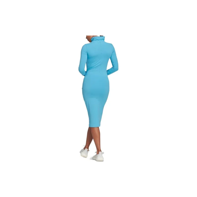 Adidas Long Sleeved Dresses Women's Sky Blue-2