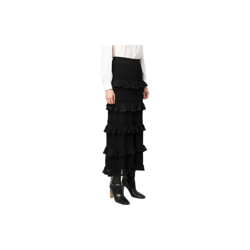 Zimmermann Luminoity Ruffled Midi Skirt-1