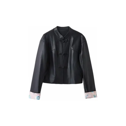 Yi Mengyuan Leather Jackets Women's