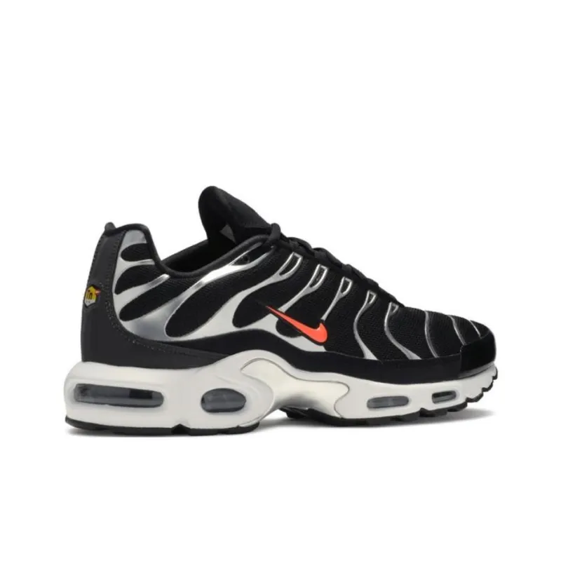 Nike Air Max Plus Cushioning Anti-Slip And Wear-Resistant Low-Top Casual Running Shoes Unisex Black Orange-2
