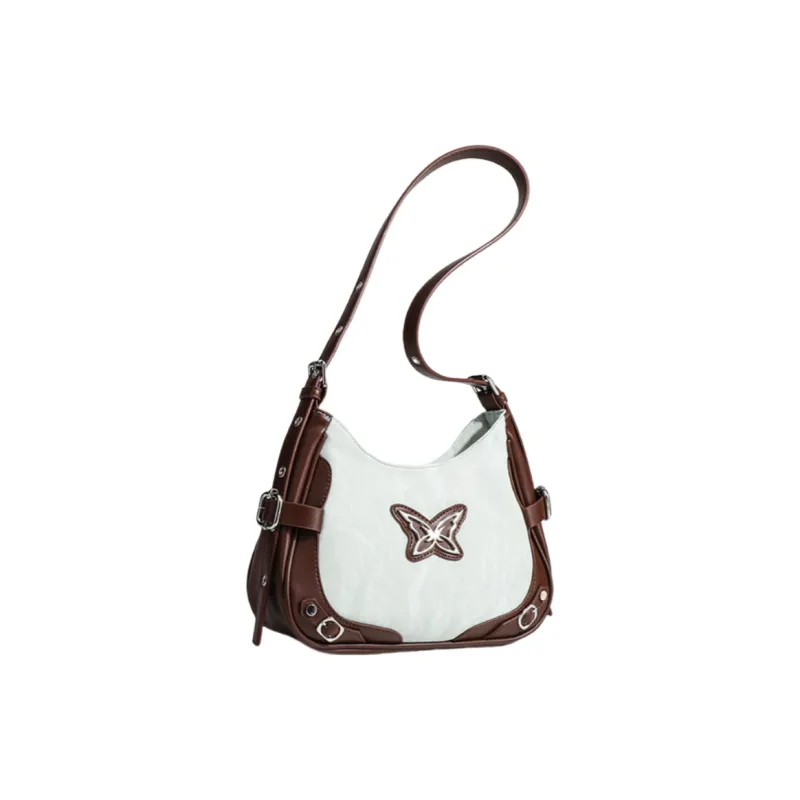 NOMK PU Shoulder Bag, Portable Crossbody Bag Women's Pink/Light Blue/Beige Apricot-7