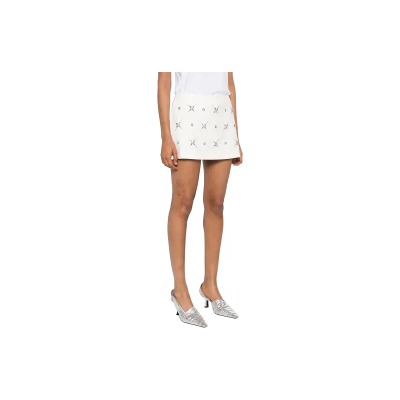 PINKO Crystal embellished Mini Skirt-3