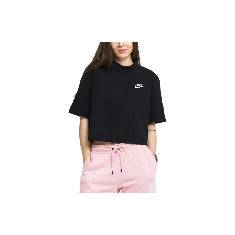 Nike Crop Tops Women's Black-3