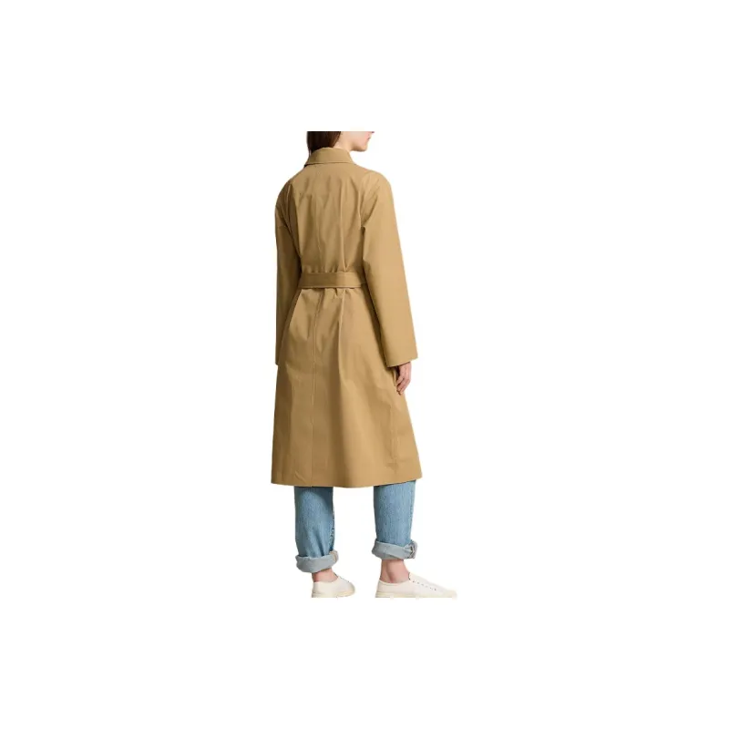 Polo Ralph Lauren FW24 Coats Women's Brown Yellow-2