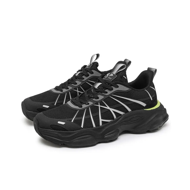 Wooden Rabbit Cushioning Anti Slip And Wear Resistant Height Increasing Low Top Chunky Sneakers Men's-2
