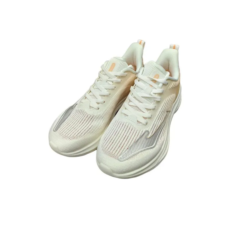 Erke Wear resistant And Lightweight Low Top Casual Running Shoes Women's White Orange-2