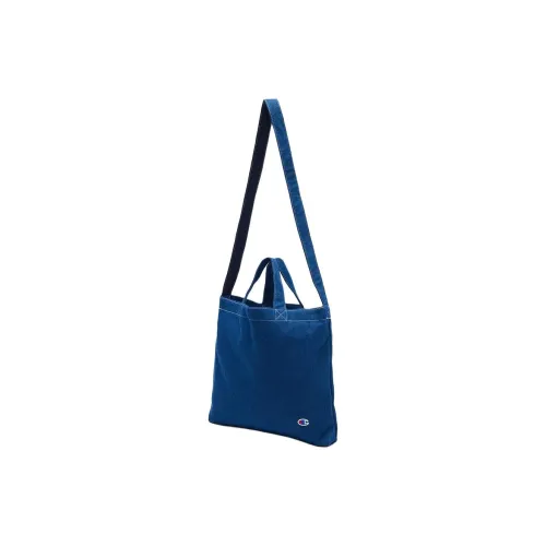 Champion Cotton Tote Bag Shopping Bag Handbag Shoulder Bag Regular Unisex Washed Blue