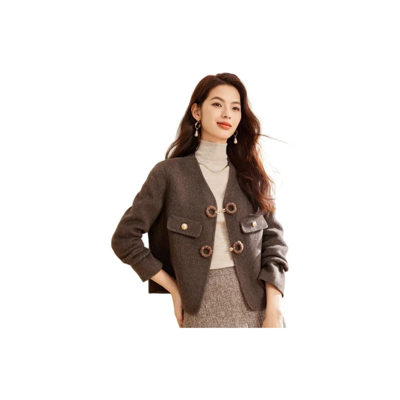 CARBAMMI Coats Women's Coffee-3