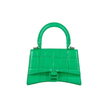 Balenciaga Cow Leather Handbag Mini Women's Green