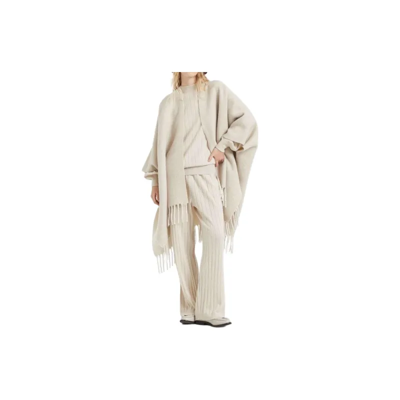 Brunello Cucinelli Fringed Edge Knitted Cape-1