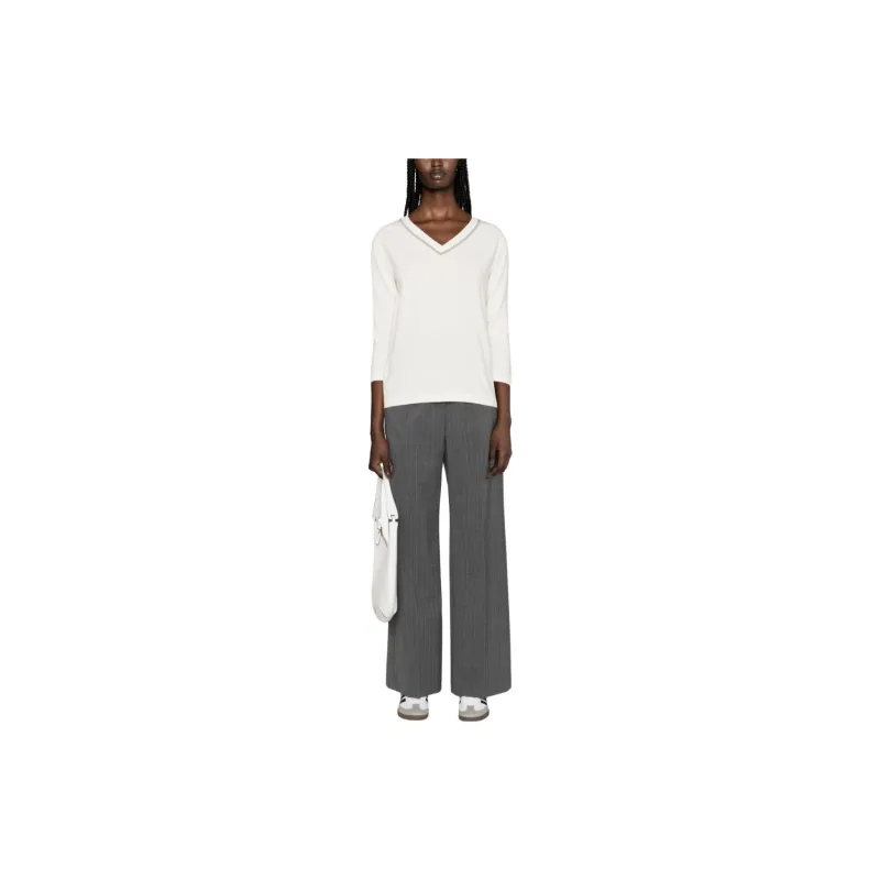 Fabiana Filippi V Neck Embellished Jumper-1