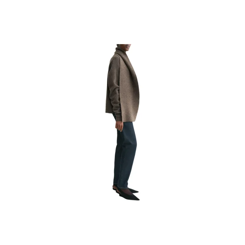 TOTEME Draped Scarf Knitted Jumper-3