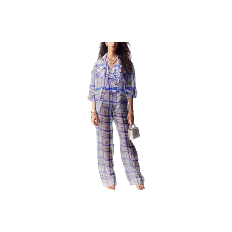 CHANEL Shirts Women's Blue-2