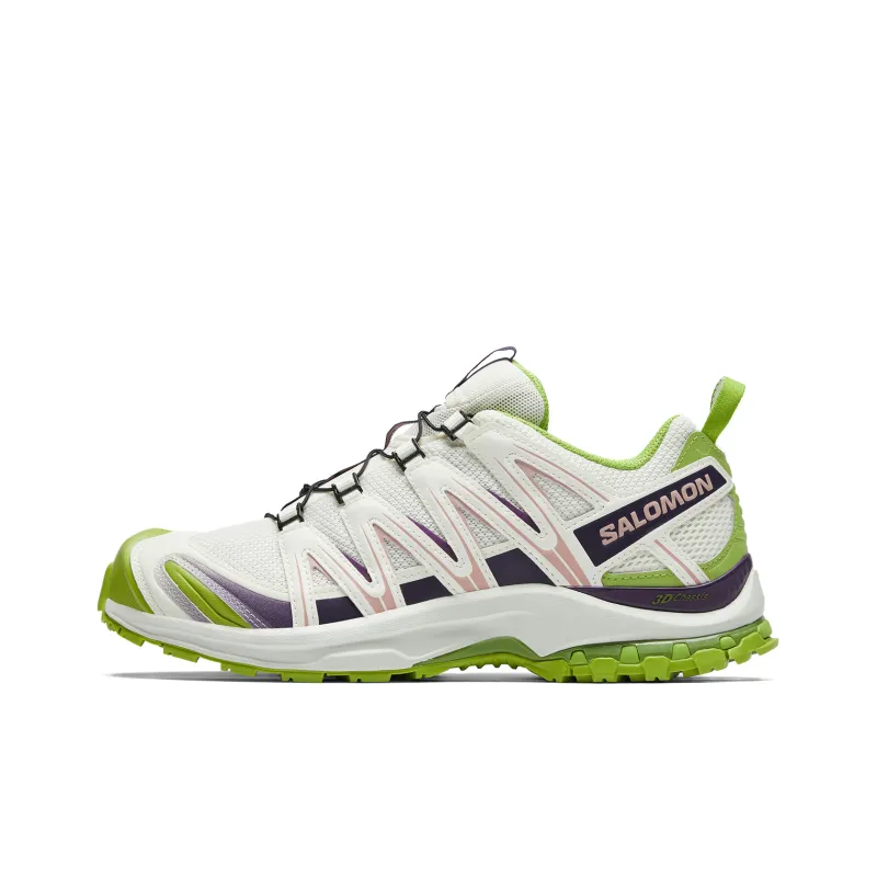 SALOMON XA PRO 3D Anti Slip Wear Resistant Low Top Trekking Shoes Unisex White Green-0