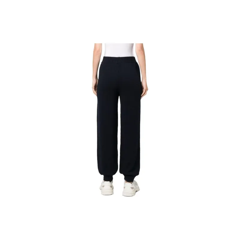 MSGM Logo embroidered Knitted Trousers-2
