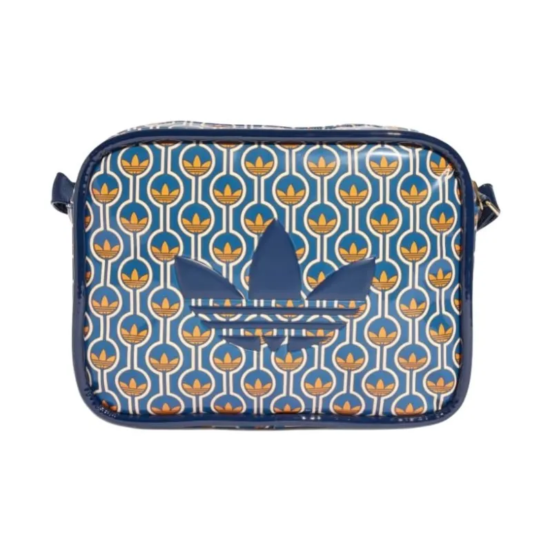 Adidas PU Travel Bag Shoulder Bag Regular Unisex Blue & Yellow-0