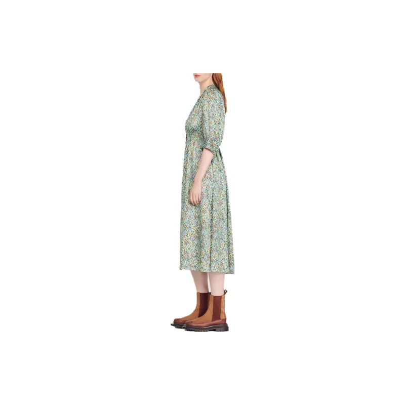 Sandro Short-Sleeved Dresses Women's Green-3
