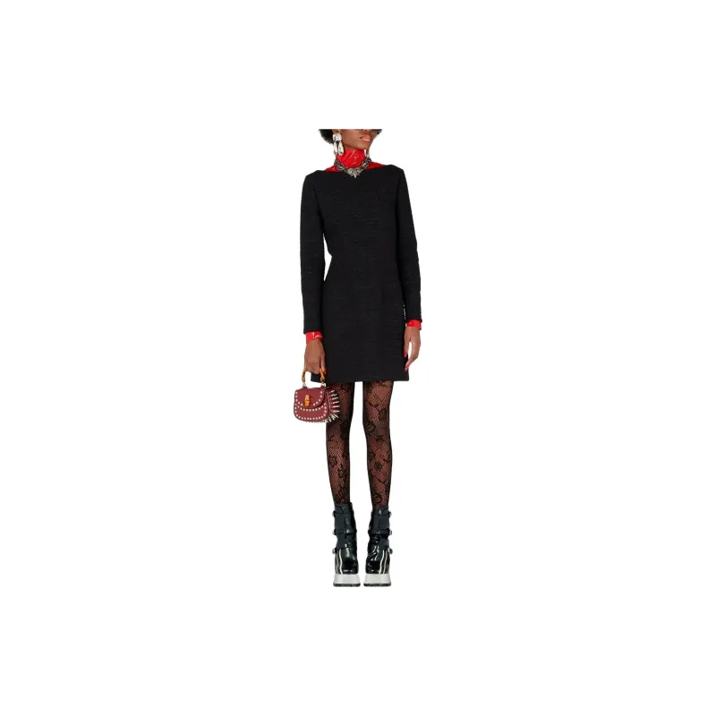 GUCCI Glittered Tweed Dress-1