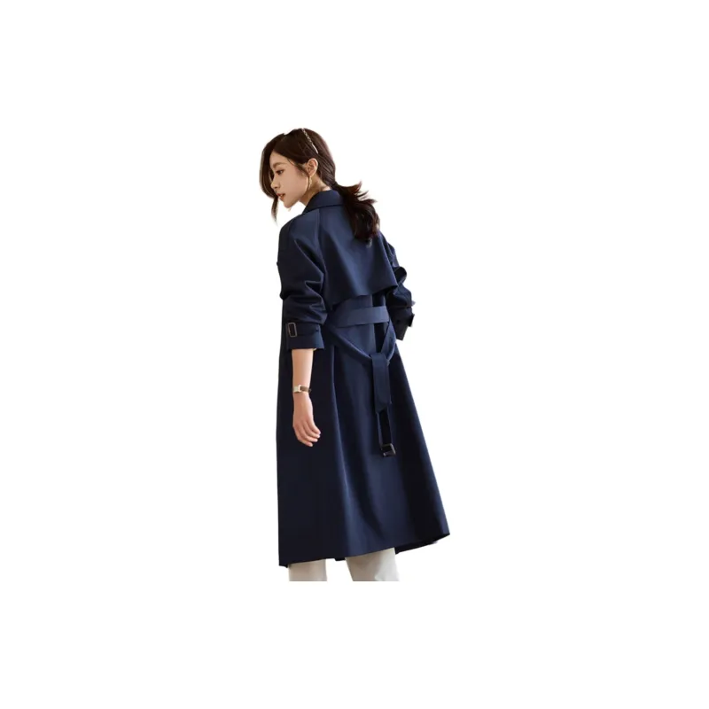 Yi Mengyuan Mid Length Trench Coat Women's-2
