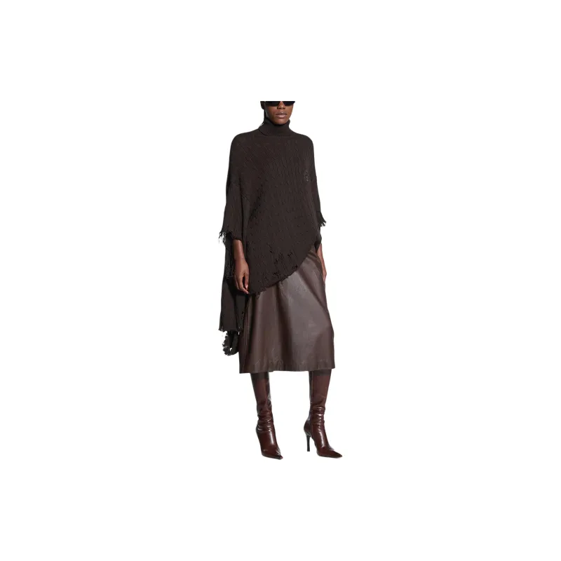 Balenciaga Sweater Loose Fit Women's Brown-2
