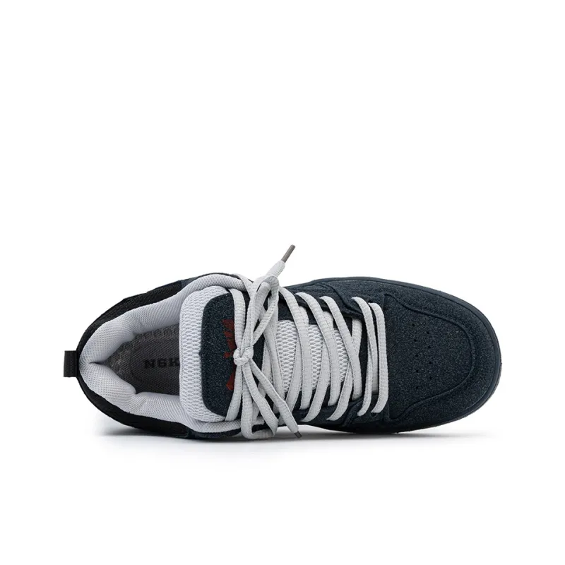 N6K8 Anti-Slip Wear-Resistant Low-Top Skateboard Shoes Unisex Blue-5