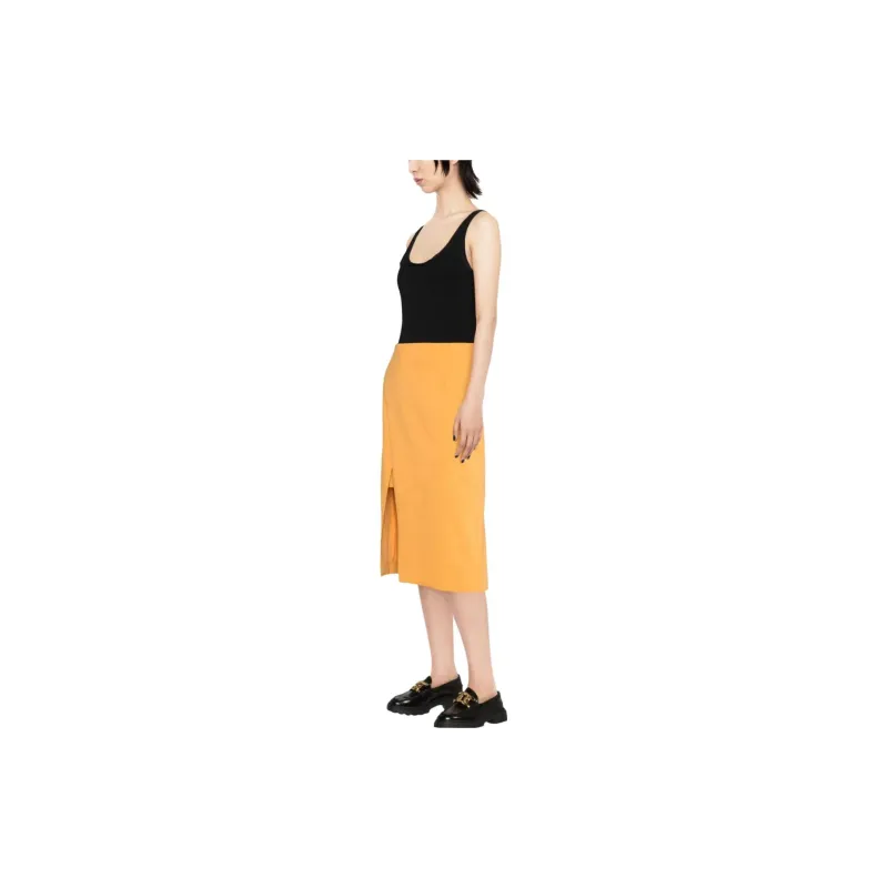 Maje Casual Long Skirts Women's Orange-3