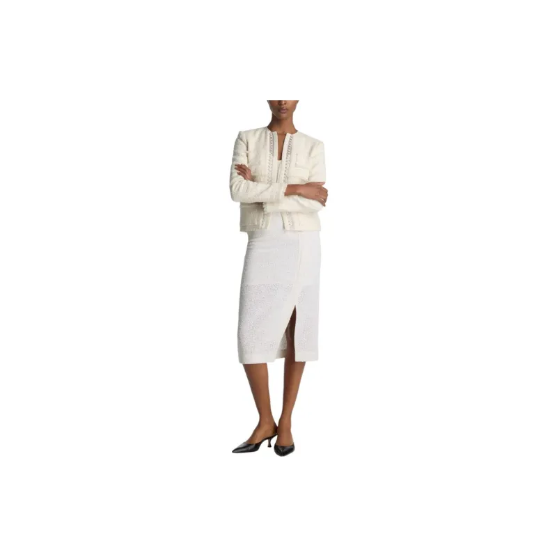 St. John Pearl-embellished Tweed Jacket-1