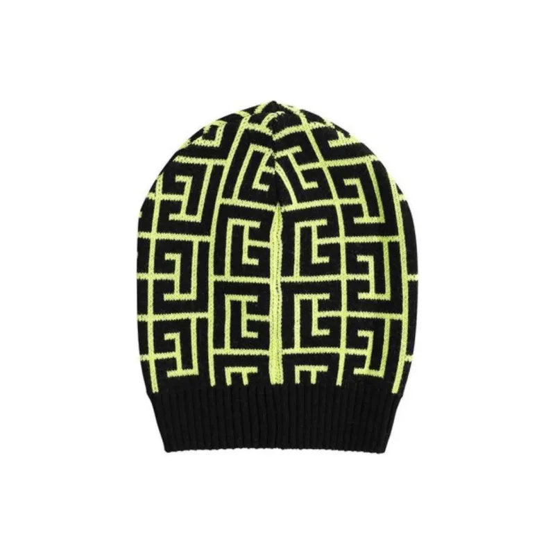 BALMAIN Maxi Monogram Wool Beanie-1