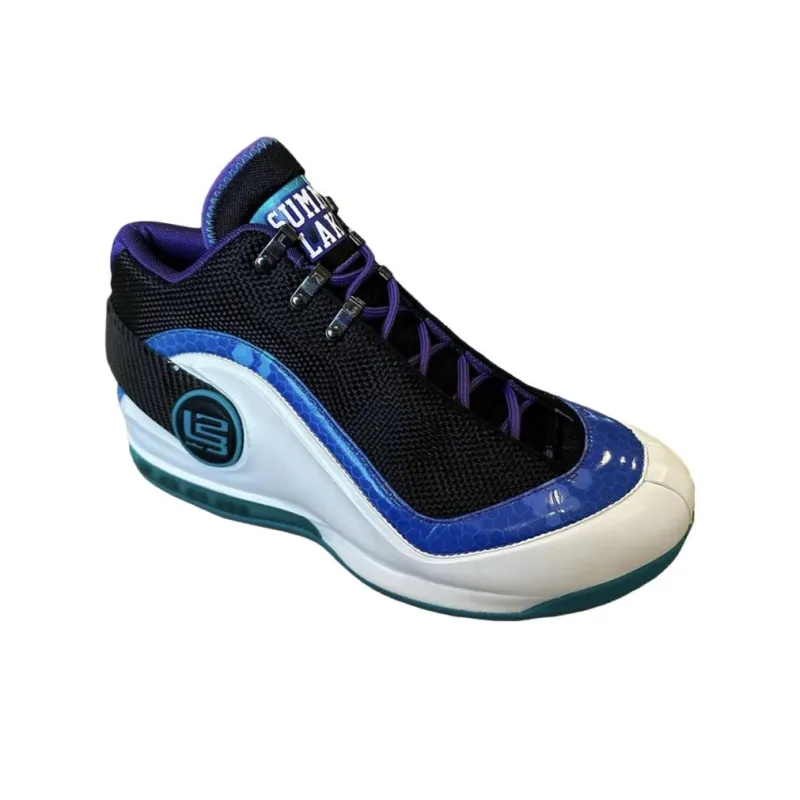 Nike Zoom Power 'Summit Lake Hornets' Slip-Resistant Low-Top Vintage Basketball Shoes Men's Purple Black Blue-1