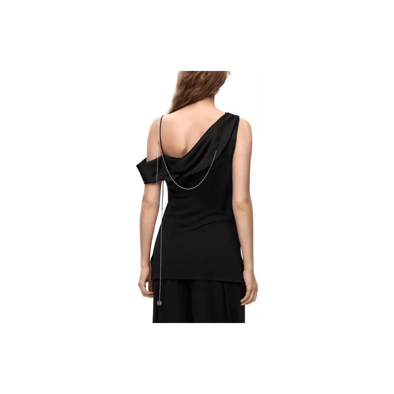 LOEWE Draped Top 'Black'-2