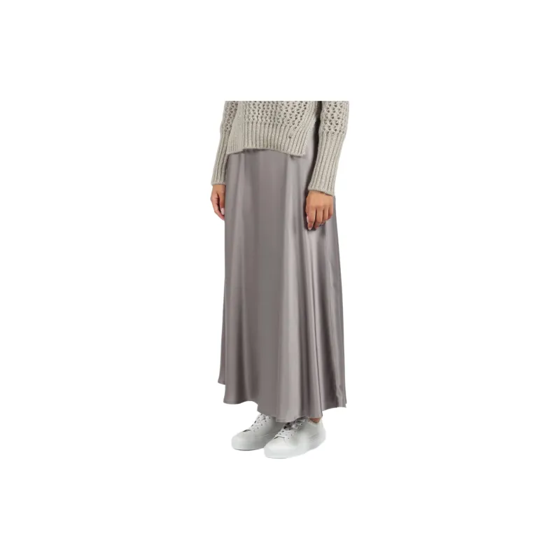 HERNO Drawstring Satin Skirt-3
