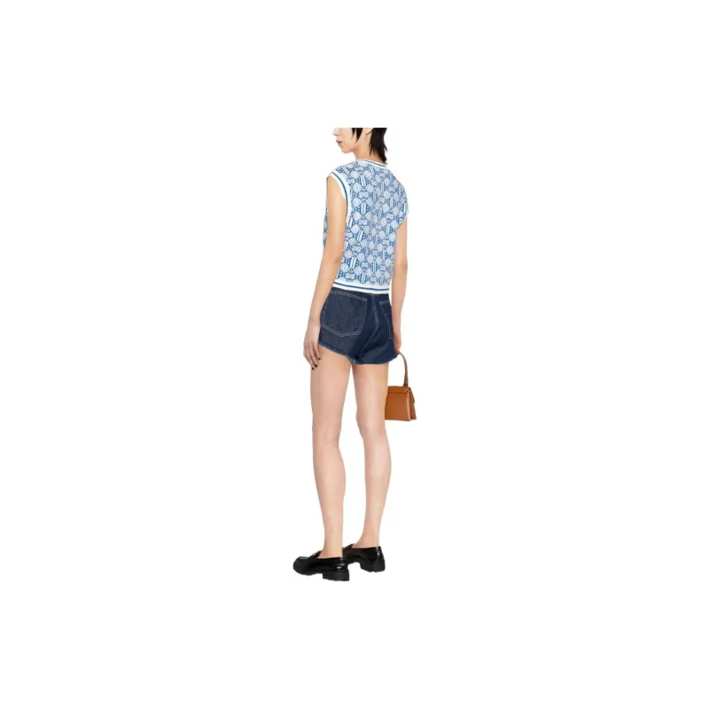 Maje Vests Women's Blue-2