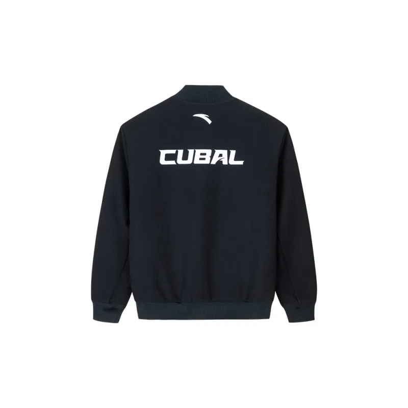 Anta Basketball Collection Baseball Jacket Men's Basic Black-1