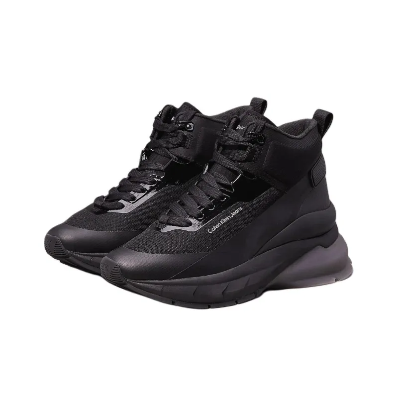CKJ CALVIN KLEIN JEANS High Top Casual Shoes Women's Black-2