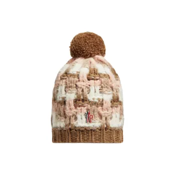 Moncler Polyamide Beanies Women's Brown