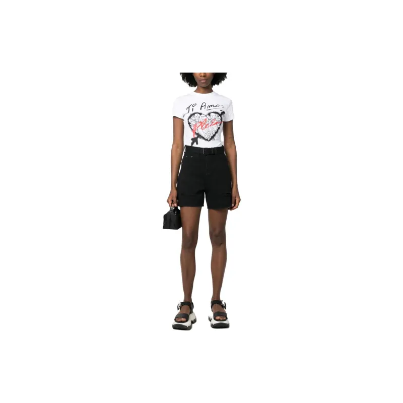 PHILIPP PLEIN Sexy Pure Fit Heart print T shirt-1
