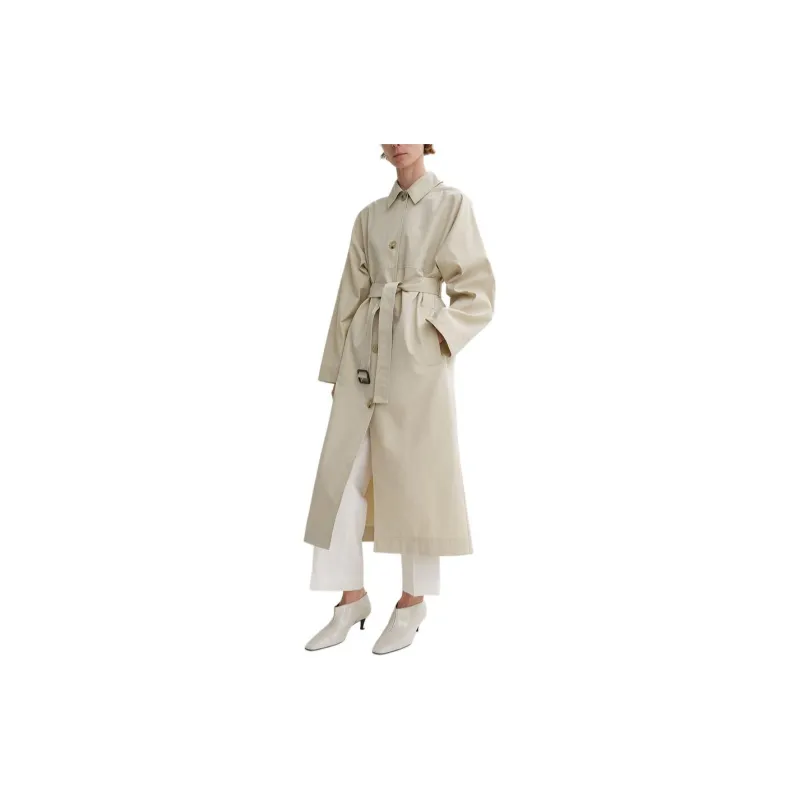 TOTEME Long Sleeved Belted Trench Coat-3