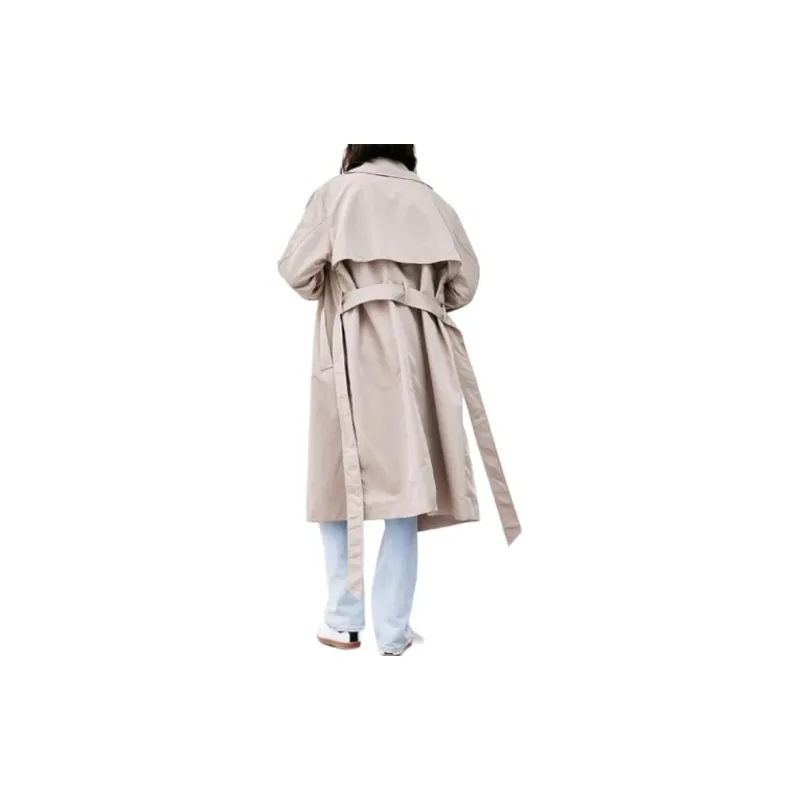 H&M Trench Coats Women's Beige-4