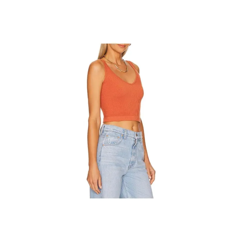 FREE PEOPLE Tank Tops Women's Orange-3