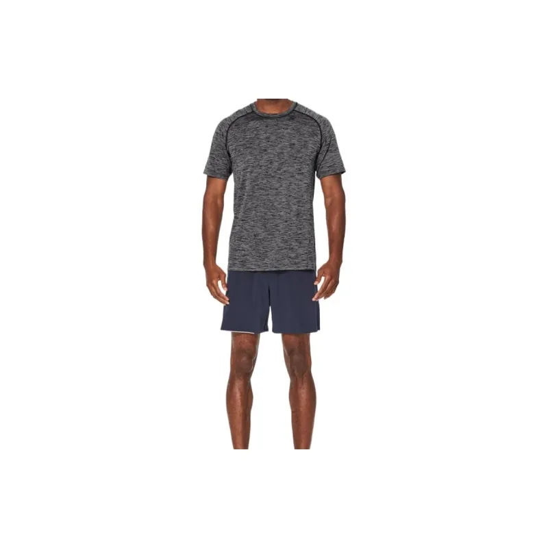 Lululemon Metal Vent Tech Wool Nylon Dye T-Shirt Men's Dark Gray White-2