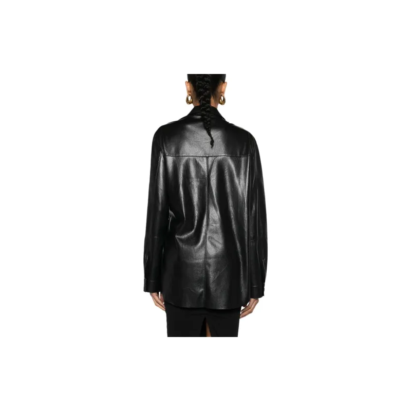 NANUSHKA Detachable straps Faux leather Shirt-2