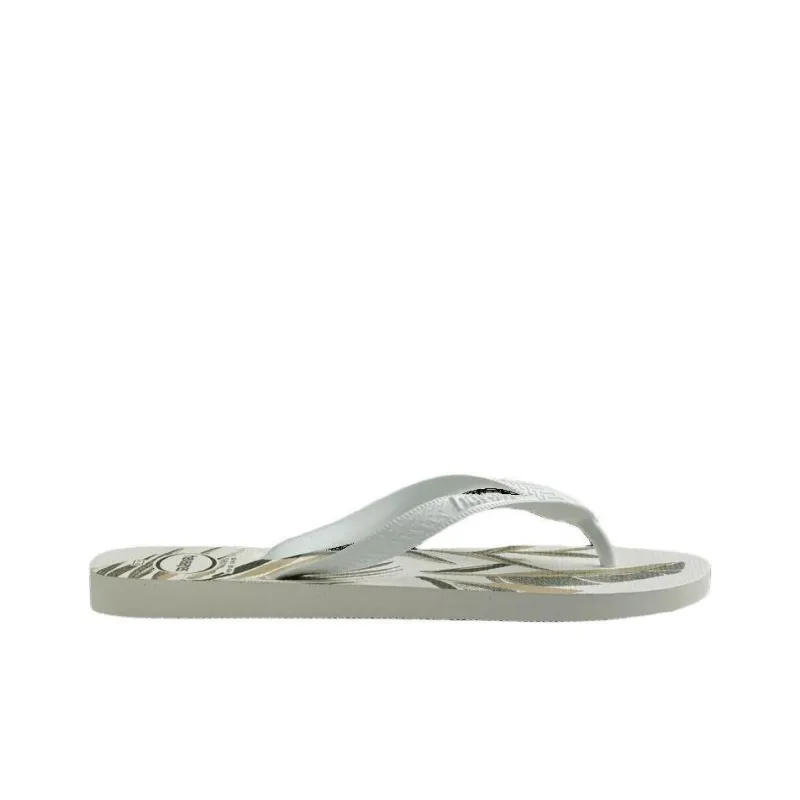 Havaianas Rubber Sole Abrasion Resistant Flip Flops Unisex Gray-1